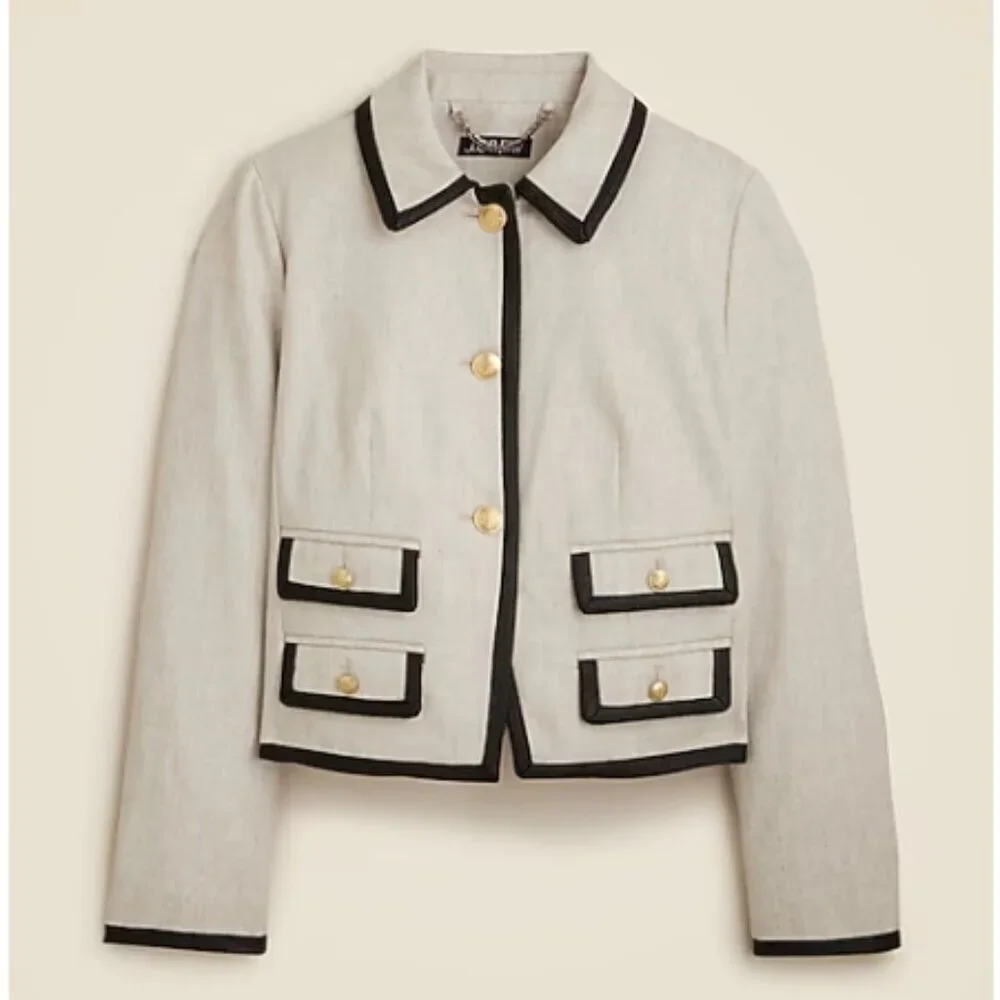 J.Crew Lucie Lady Jacket – Flax Ivory – Size 6 – NWT